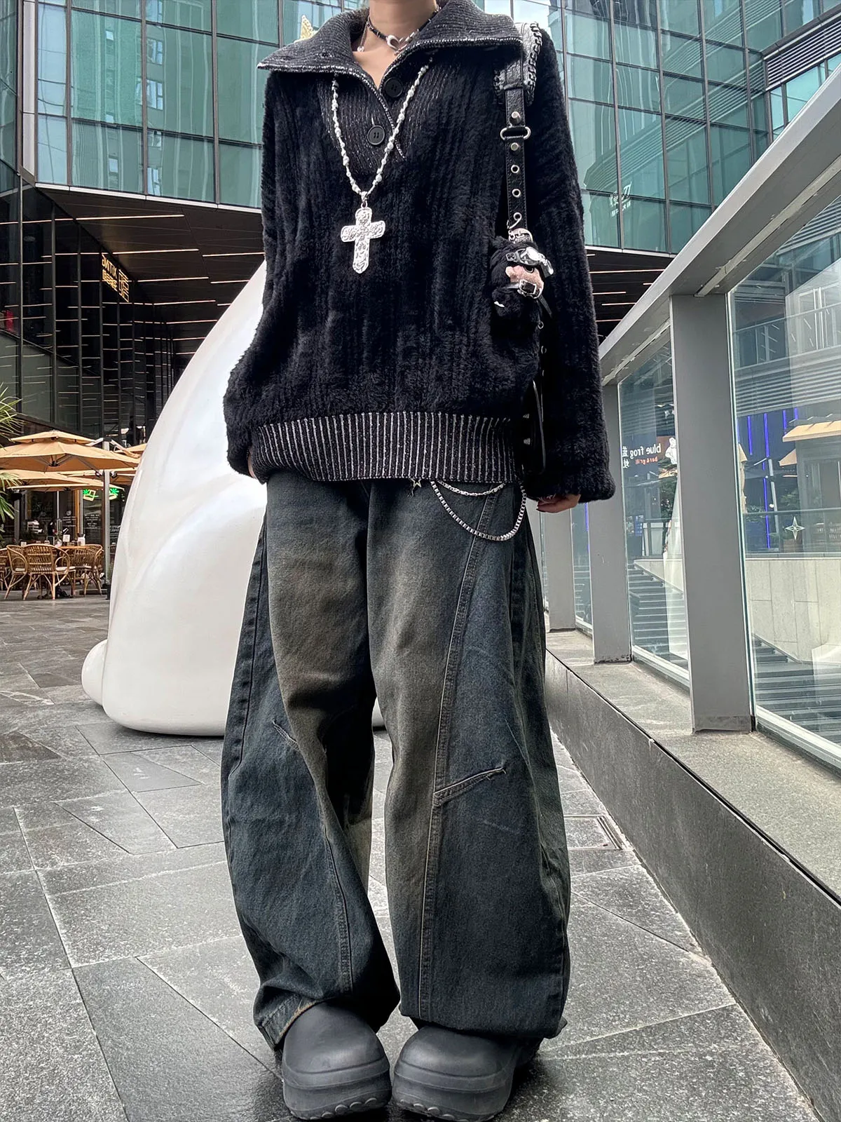 American Retro Washed Denim Jeans Men's Loose Straight Casual Wide Leg Floor-Length Pants Knife Casual Leisure Trousers
American Retro Washed Denim Jeans Men's Loose Straight Casual Wide Leg Floor-Length Pants Knife Casual Leisure Trousers