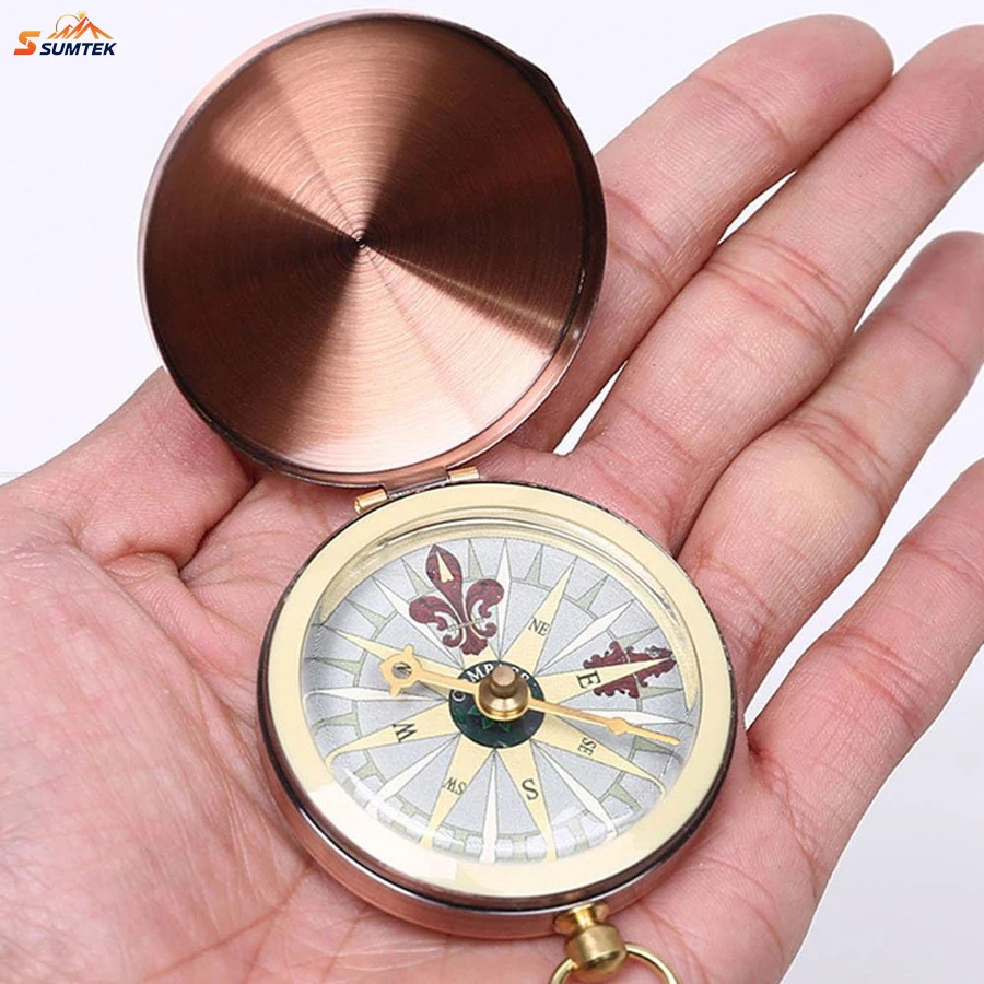 Vintage Pocket Compass Portable Metal Copper Flip Cover Camping Survival for Camping Hiking Boating Compass Pocket Watch
Vintage Pocket Compass Portable Metal Copper Flip Cover Camping Survival for Camping Hiking Boating Compass Pocket Watch
