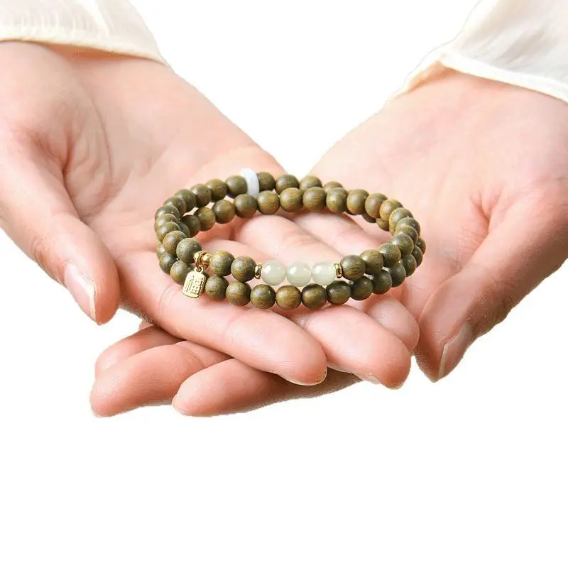 Natural Green Sandalwood Single Double Loop Bracelets Women Crystal Red Agate Obsidian Luck Bracelets Gifts
Natural Green Sandalwood Single Double Loop Bracelets Women Crystal Red Agate Obsidian Luck Bracelets Gifts