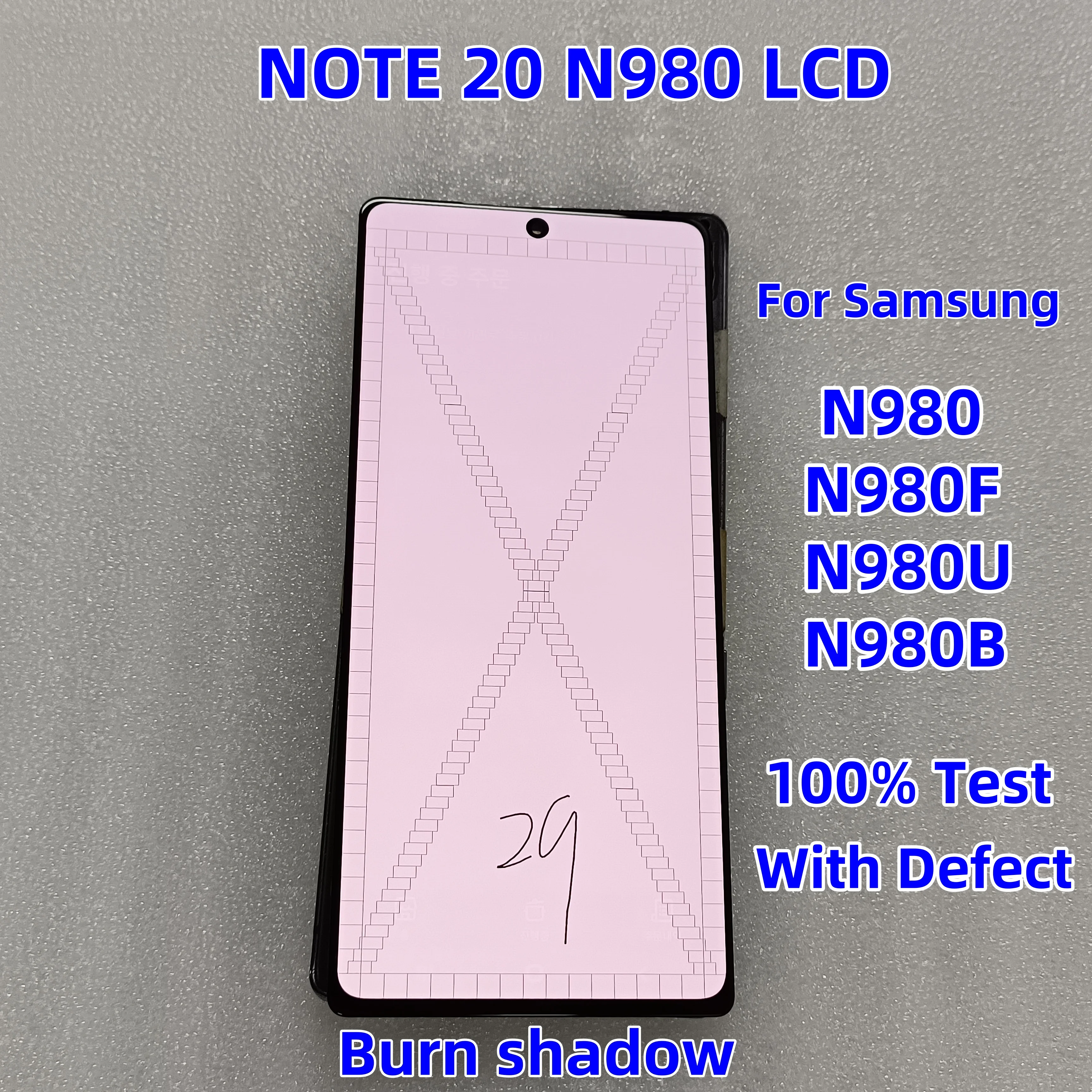 6.7'' 100% Test Display For Samsung Galaxy Note 20 N980 N980F N980N N980U LCD Touch Screen Digitizer Repair Parts ,With Defect
6.7'' 100% Test Display For Samsung Galaxy Note 20 N980 N980F N980N N980U LCD Touch Screen Digitizer Repair Parts ,With Defect