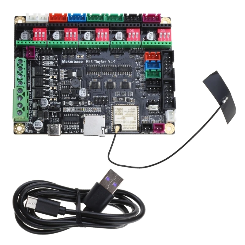 Y1UB Makerbase TinyBee Материнская плата 32-битная плата управления 3D-принтером ESP32 MCU Wi-Fi
Y1UB Makerbase TinyBee Материнская плата 32-битная плата управления 3D-принтером ESP32 MCU Wi-Fi