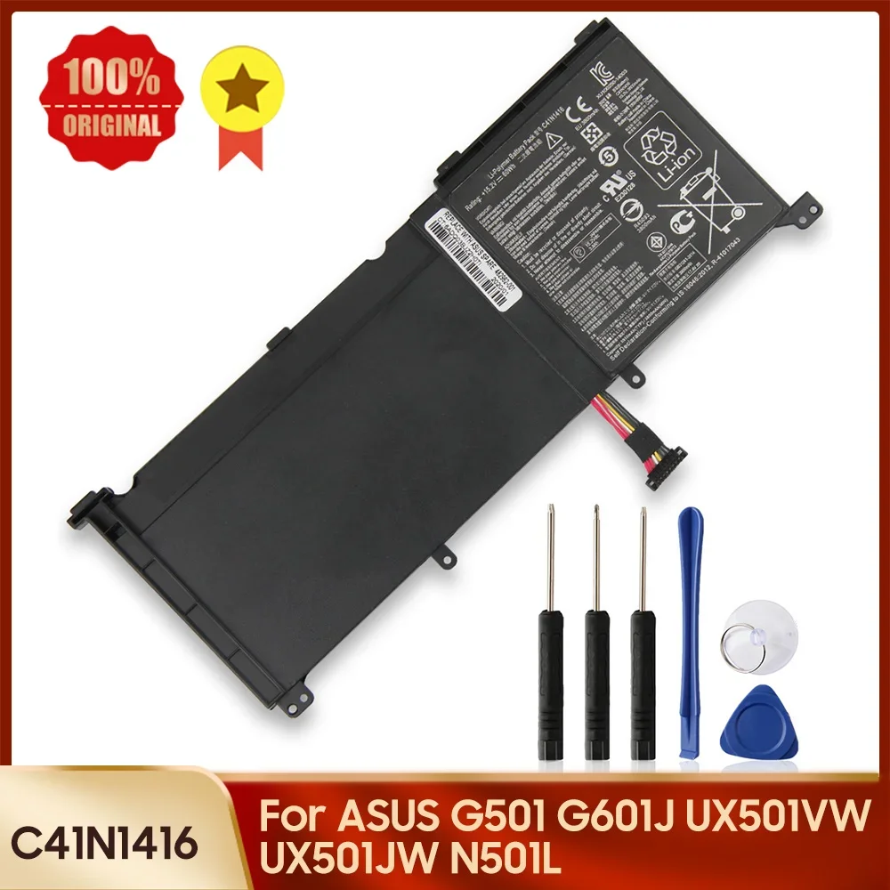 New New Replacement Battery C41N1416 for ASUS G501 G601J UX501VW UX501JW N501L Battery 60Wh
New New Replacement Battery C41N1416 for ASUS G501 G601J UX501VW UX501JW N501L Battery 60Wh