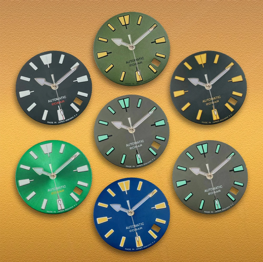 SEI NH35/NH36 28.5mm S-Logo X007 Diver Dial-Green Luminous Mod Part for Automatic Watches for men Watch Modification Accessories
SEI NH35/NH36 28.5mm S-Logo X007 Diver Dial-Green Luminous Mod Part for Automatic Watches for men Watch Modification Accessories