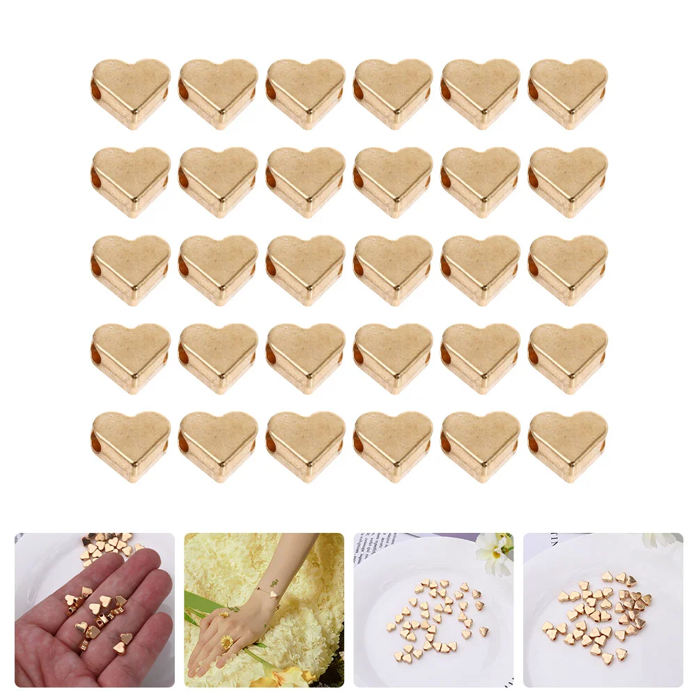 50 Pcs Heart-shaped Beads DIY Craft Supplies Jewelry Exquisite Spacer Accessories Small Hole Loose Making Design
50 Pcs Heart-shaped Beads DIY Craft Supplies Jewelry Exquisite Spacer Accessories Small Hole Loose Making Design