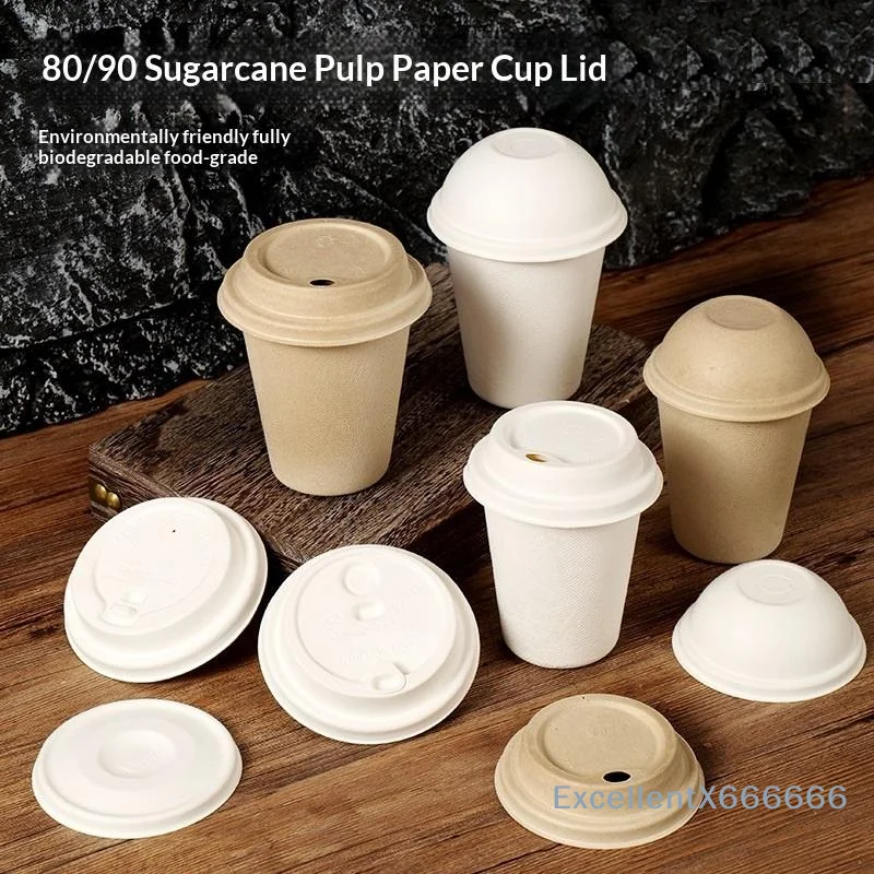Disposable Coffee Cup Lids 80mm 90mm Sugarcane Pulp Leakproof Eco Friendly Cover for Hot Cold Beverages Takeaway
Disposable Coffee Cup Lids 80mm 90mm Sugarcane Pulp Leakproof Eco Friendly Cover for Hot Cold Beverages Takeaway