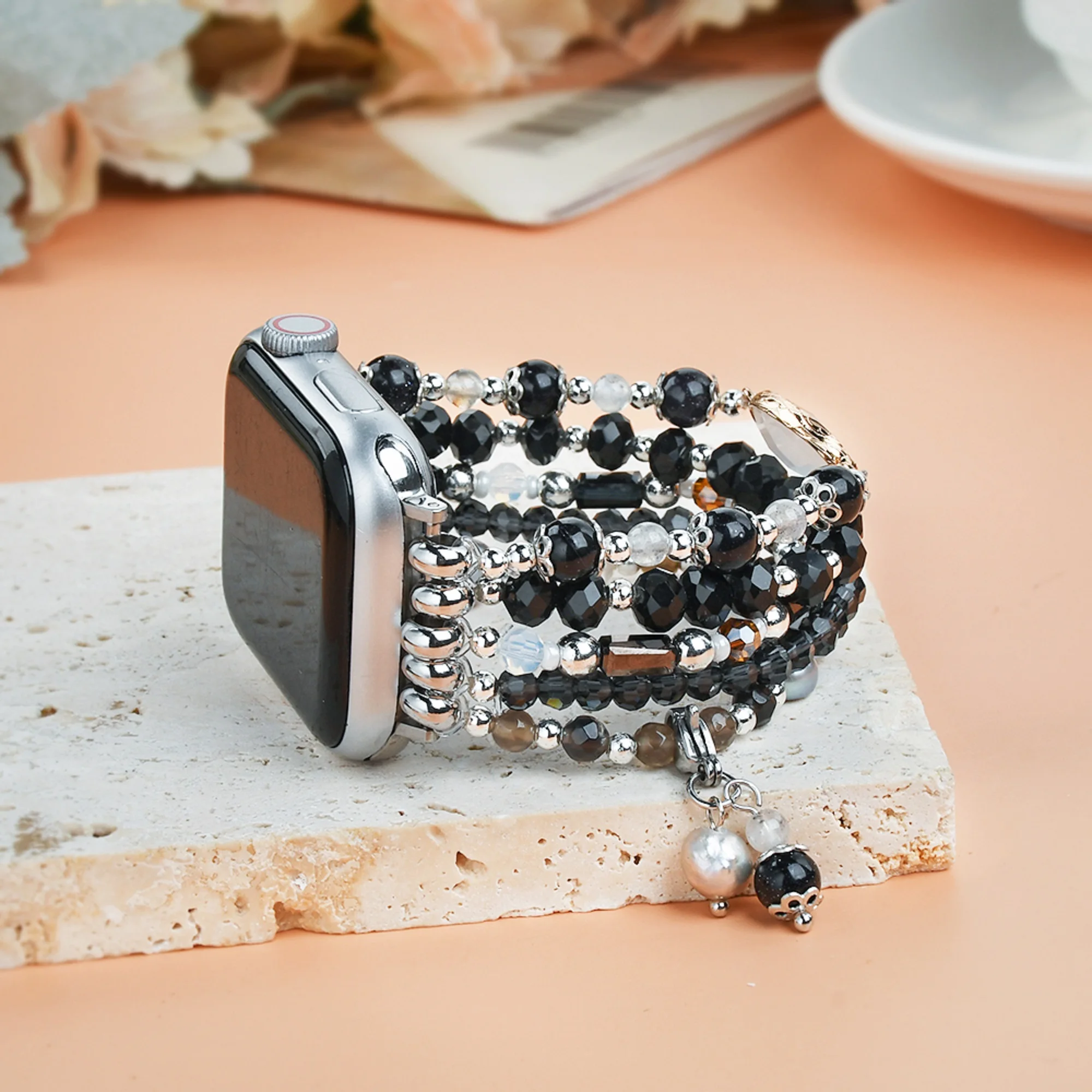 Bohemia Apple/Samsung/Fitbit Watch Strap Natural Pearl&Gemstone Beaded Bracelet Strap Watch Band for Smartwatch Iwatch 1-7
Bohemia Apple/Samsung/Fitbit Watch Strap Natural Pearl&Gemstone Beaded Bracelet Strap Watch Band for Smartwatch Iwatch 1-7