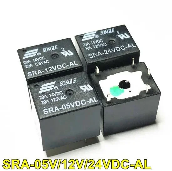 5pcs 4pin DC Power Relay SRA-05VDC-AL SRA-12VDC-AL SRA-24VDC-AL 4Pin PCB Type In stock Black Automobile relay
5pcs 4pin DC Power Relay SRA-05VDC-AL SRA-12VDC-AL SRA-24VDC-AL 4Pin PCB Type In stock Black Automobile relay