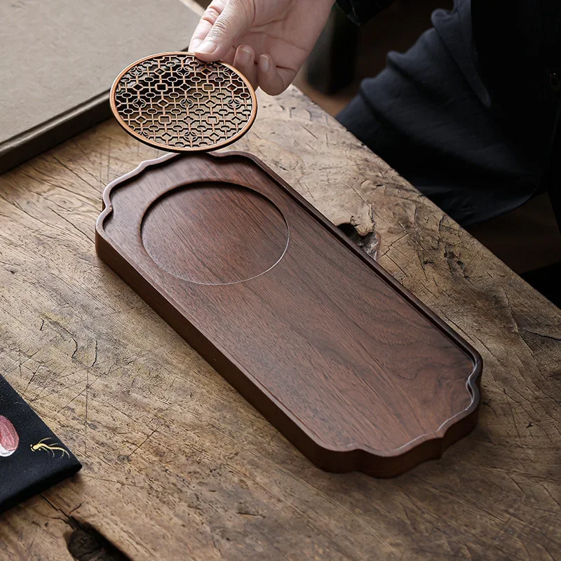 Traditional Walnut Tea Tray Teapot Teacup Solid Wood Tray Mat Office Coffee Cup Trays Home Tea Ceremony Accessories
Traditional Walnut Tea Tray Teapot Teacup Solid Wood Tray Mat Office Coffee Cup Trays Home Tea Ceremony Accessories