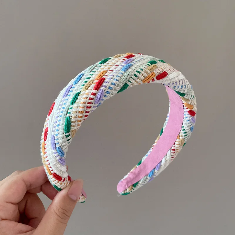 Colorful Knitted Headband Women Soft Vibrant Yarn Hairband Sweet Cute Design High Crown Fit Comfortable All-Day Wear Braid Hair
Colorful Knitted Headband Women Soft Vibrant Yarn Hairband Sweet Cute Design High Crown Fit Comfortable All-Day Wear Braid Hair