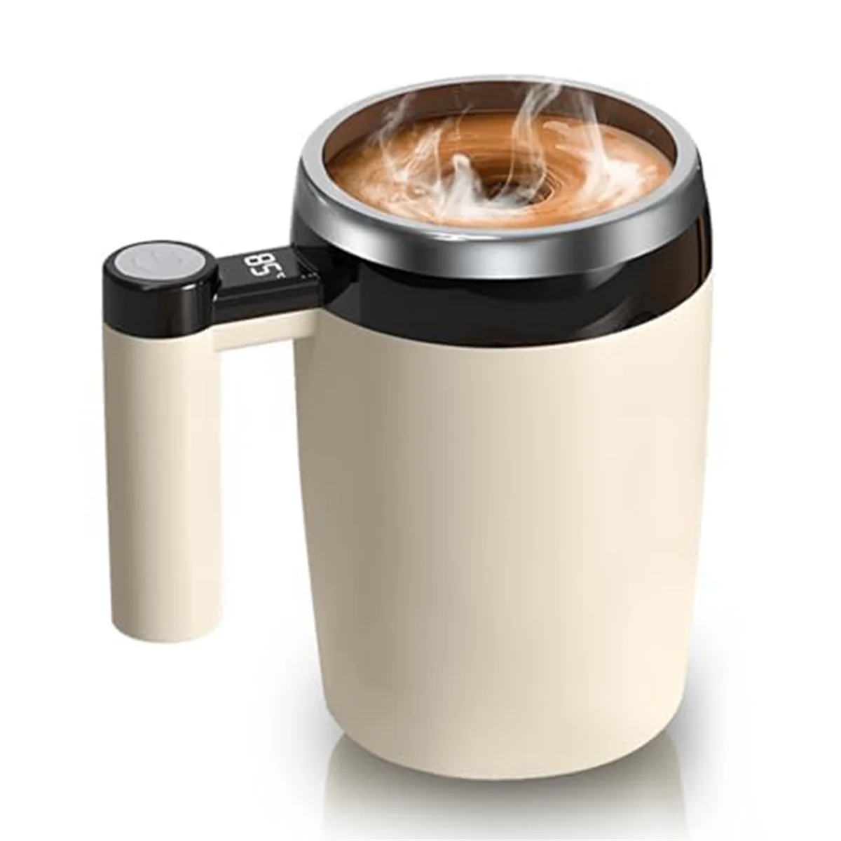 AT13 Automatic Magnetic Stirring Coffee Mug, Self-Stirring Coffee Mug with Temperature Battery LCD, Rechargeable Coffee Mug C
AT13 Automatic Magnetic Stirring Coffee Mug, Self-Stirring Coffee Mug with Temperature Battery LCD, Rechargeable Coffee Mug C