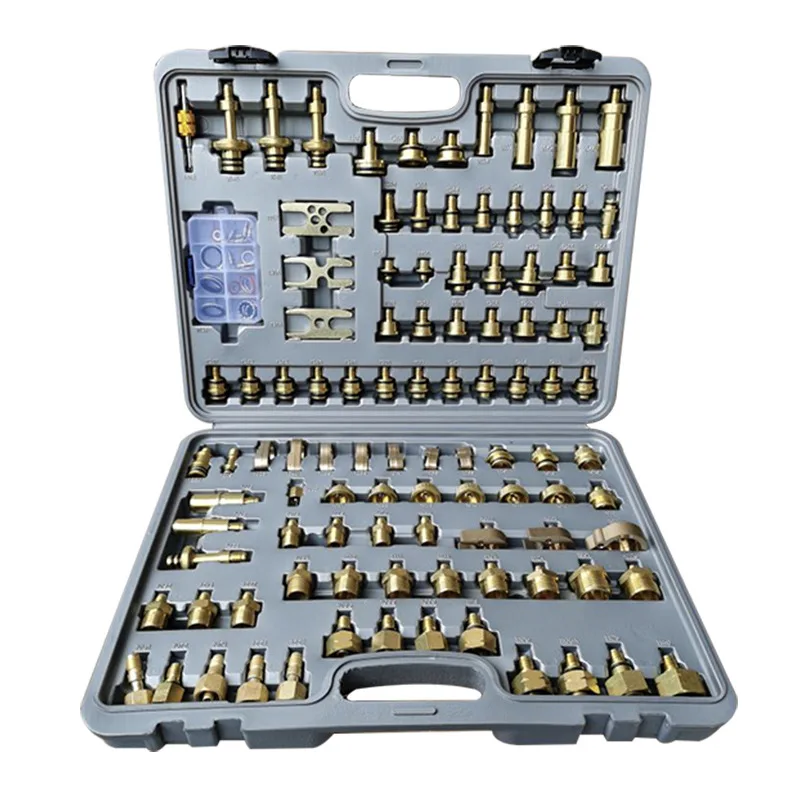 Universal Car AC Repair Tool Full Copper Leak Detection & Testing Kit Full Copper Connectors
Universal Car AC Repair Tool Full Copper Leak Detection & Testing Kit Full Copper Connectors