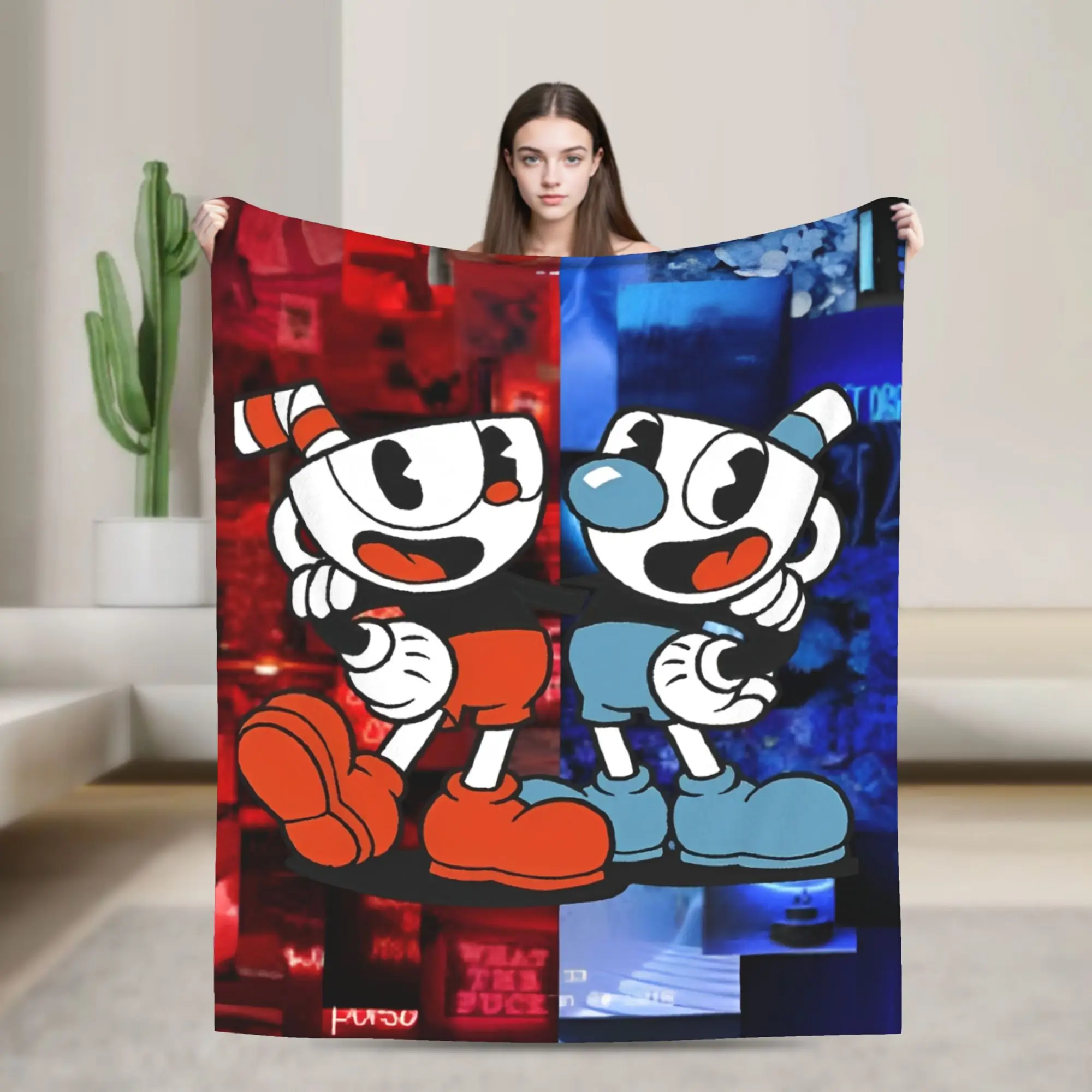 Cuphead cartoon Super Warm Blanket Travel Plush Throw Blanket Funny Couch Chair Flannel Bedspread Sofa Bed Cover
Cuphead cartoon Super Warm Blanket Travel Plush Throw Blanket Funny Couch Chair Flannel Bedspread Sofa Bed Cover