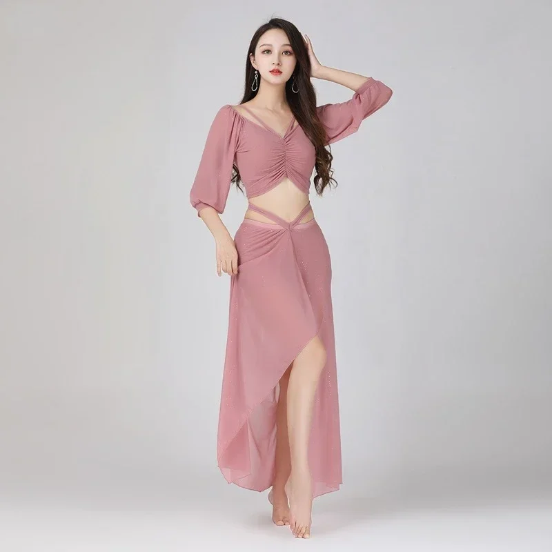 Belly Practice Set Dance Costumes Women Female Top and Skirt Training Suit Ladies Carnival Bellydance Performance Costume Set
Belly Practice Set Dance Costumes Women Female Top and Skirt Training Suit Ladies Carnival Bellydance Performance Costume Set