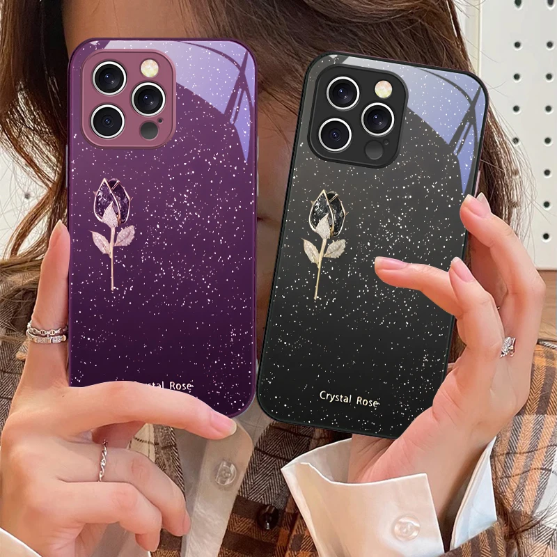 Gradient Fragrant Purple For IPhone 16 Pro Max 15 Pro 14 13 12 Mini 11 XS M Ax XR 7 8 Plu SE 2022 Tempered Glass Phone Case
Gradient Fragrant Purple For IPhone 16 Pro Max 15 Pro 14 13 12 Mini 11 XS M Ax XR 7 8 Plu SE 2022 Tempered Glass Phone Case
