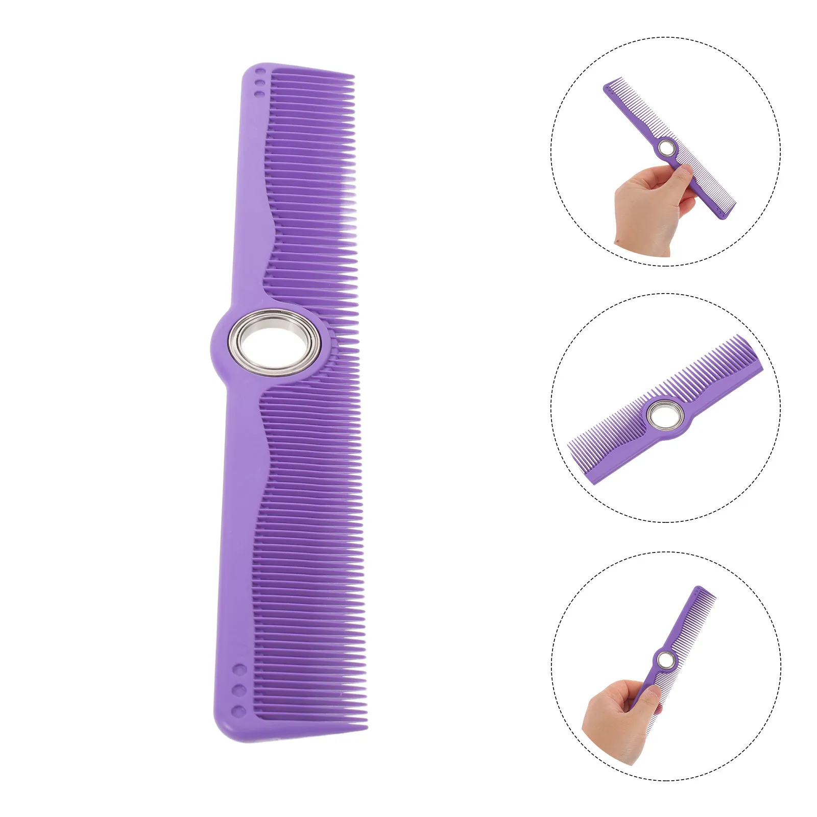 Heat Resistant Spinning Barber Comb Purple Rotating Anti-Static Haircutting Salon Styling Tool Professional Hairdresser Comb
Heat Resistant Spinning Barber Comb Purple Rotating Anti-Static Haircutting Salon Styling Tool Professional Hairdresser Comb