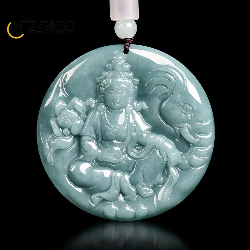 Натуральный трапециевидный жадеит, голубая вода, Puxian Guanyin, кулон, модная резьба для мужчин и женщин, ожерелье Dragon Snake Guardian Deity
Натуральный трапециевидный жадеит, голубая вода, Puxian Guanyin, кулон, модная резьба для мужчин и женщин, ожерелье Dragon Snake Guardian Deity