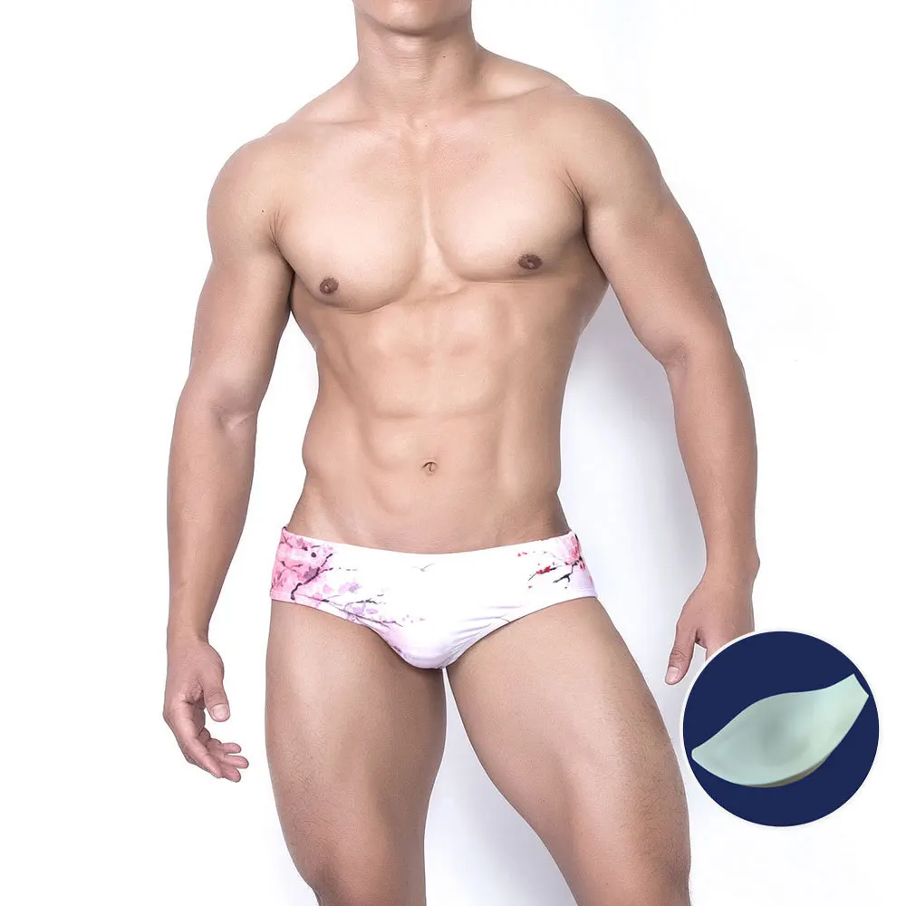 Aesthetic Chinese style men's shorts sexy cup briefs three-dimensional pockets show large bikini swimming trunks
Aesthetic Chinese style men's shorts sexy cup briefs three-dimensional pockets show large bikini swimming trunks