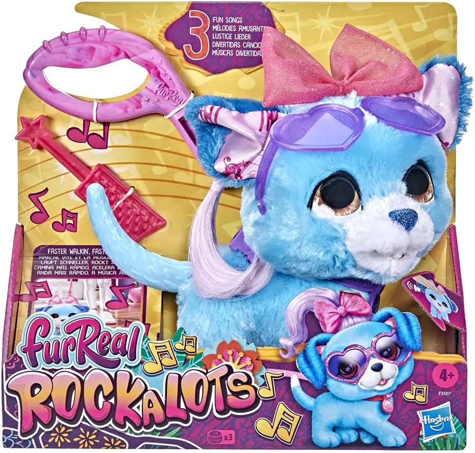 Original FurReal Friends Electronic Plush Toy FurReal ROCKALOTS Interactive Toys for Kids Musical Toys Electronic Dog Girl Pets
Original FurReal Friends Electronic Plush Toy FurReal ROCKALOTS Interactive Toys for Kids Musical Toys Electronic Dog Girl Pets