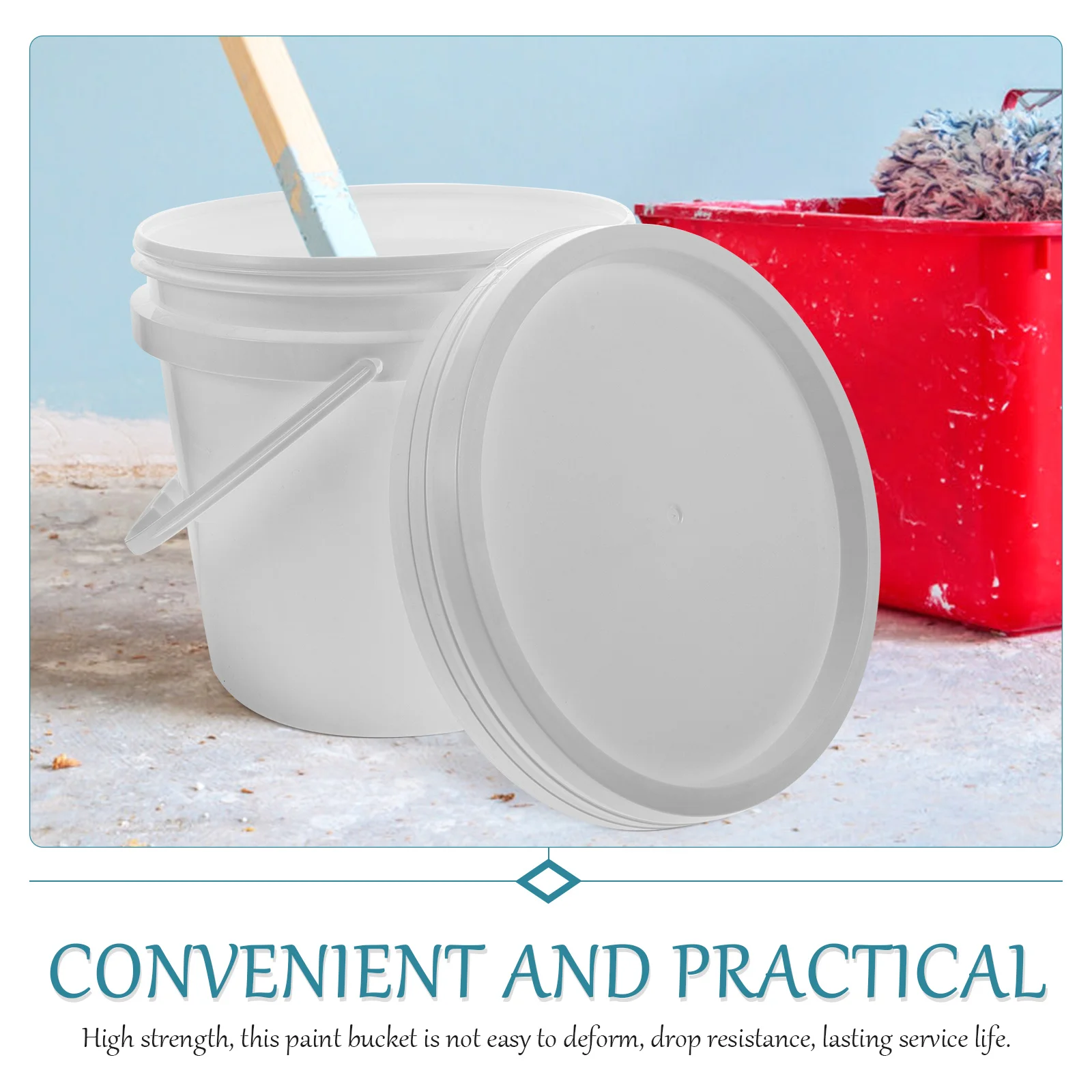 Food Grade Sealed Barrel Storage Bucket Durable Plastic Lid Airtight Paint Container Ergonomic Handle Water Oil Holder 
Food Grade Sealed Barrel Storage Bucket Durable Plastic Lid Airtight Paint Container Ergonomic Handle Water Oil Holder