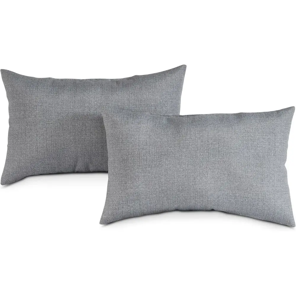 Reversible Outdoor Throw Pillows 19x12 – Weather-Resistant Polyester – Eco-Friendly Recycled Fill – Heather Gray
Reversible Outdoor Throw Pillows 19x12 – Weather-Resistant Polyester – Eco-Friendly Recycled Fill – Heather Gray