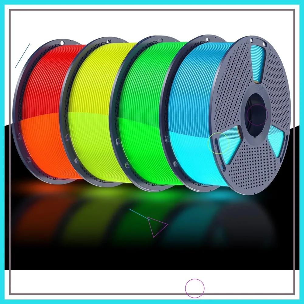 Luminous PETG Glow in The Dark Filament Bundle, 1.75mm, 4kg Total (4 Spools), Glowing Blue/Green/Red/Yellow
Luminous PETG Glow in The Dark Filament Bundle, 1.75mm, 4kg Total (4 Spools), Glowing Blue/Green/Red/Yellow