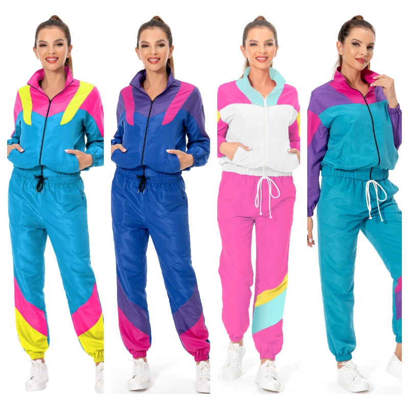 Retro Adult Women 80s 90s Hippie Disco Jacket Cosplay Casual Pants Sportwear Coat Costume Outfits Halloween Carnival Party Suit
Retro Adult Women 80s 90s Hippie Disco Jacket Cosplay Casual Pants Sportwear Coat Costume Outfits Halloween Carnival Party Suit