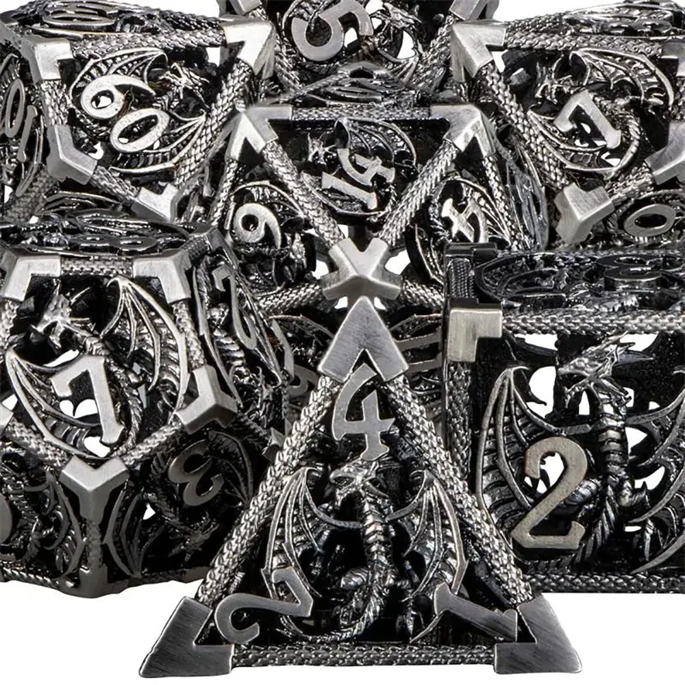 Hollow Metal Dice set Dragon Dices DND Metal Dice for Dungeon and Dragons DND RPG Polyhedral Dices set D100 D6 D8 D10 D12 D20
Hollow Metal Dice set Dragon Dices DND Metal Dice for Dungeon and Dragons DND RPG Polyhedral Dices set D100 D6 D8 D10 D12 D20