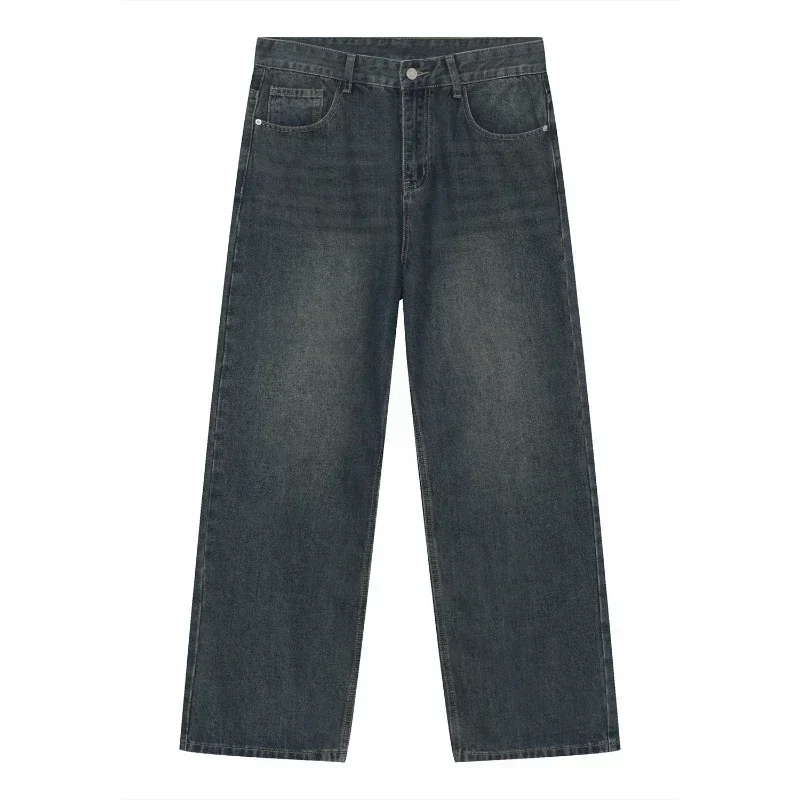 Jeans Denim Pants Men Floor Length Pant Casual Loose Straight Trousers High Waist Regular Pockets Splice Simple Autumn 2024
Jeans Denim Pants Men Floor Length Pant Casual Loose Straight Trousers High Waist Regular Pockets Splice Simple Autumn 2024