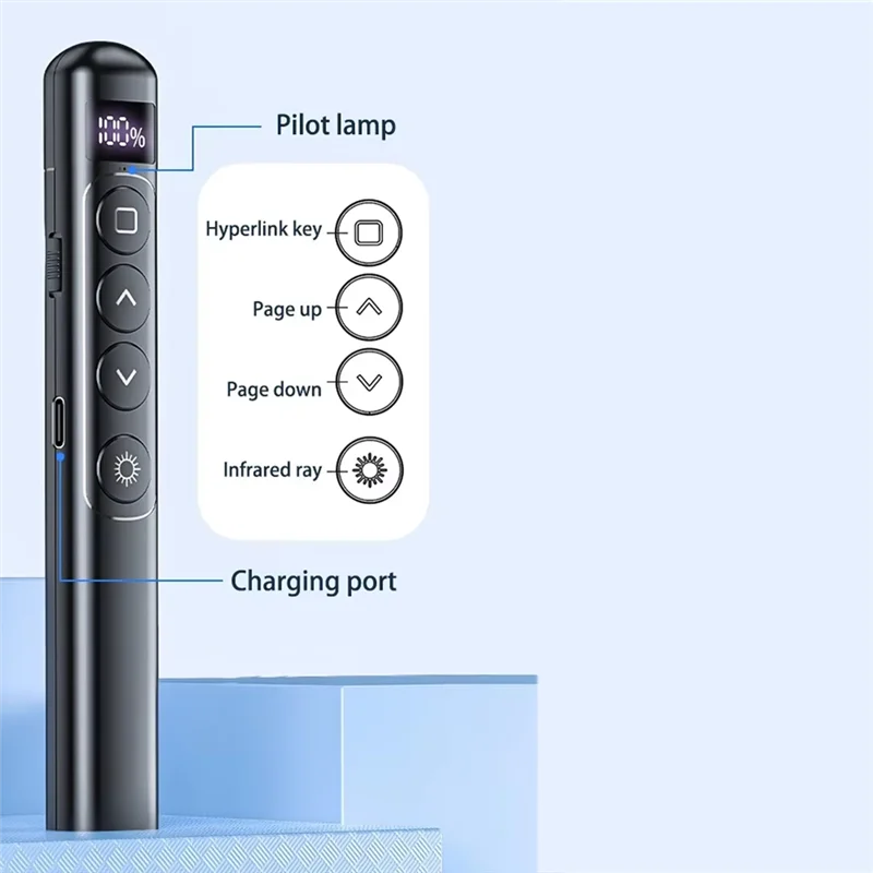 Wireless Page Turning Pen Sensitive PPT Stylus Pen Slide USB Pointer Infrared Remote Control For Projector
Wireless Page Turning Pen Sensitive PPT Stylus Pen Slide USB Pointer Infrared Remote Control For Projector