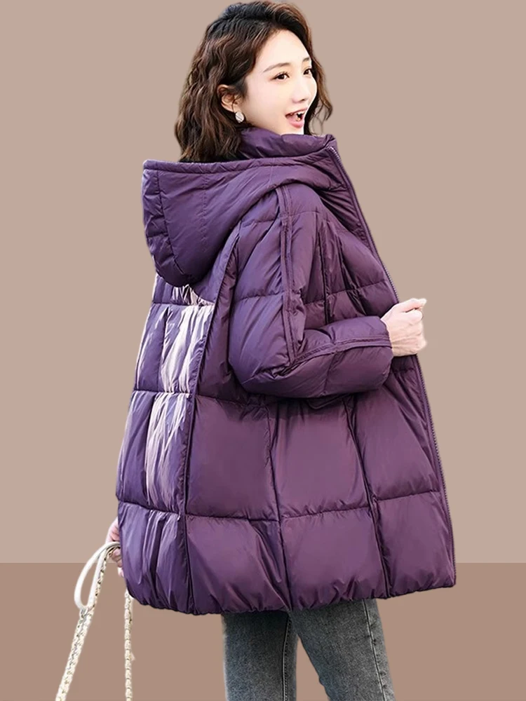 Thickened Cotton Jacket Women's Fashion Autumn Winter Coat Warm Mid-Length Mom Trendy Style Zipper Closure Long Sleeve Loose Fit
Thickened Cotton Jacket Women's Fashion Autumn Winter Coat Warm Mid-Length Mom Trendy Style Zipper Closure Long Sleeve Loose Fit