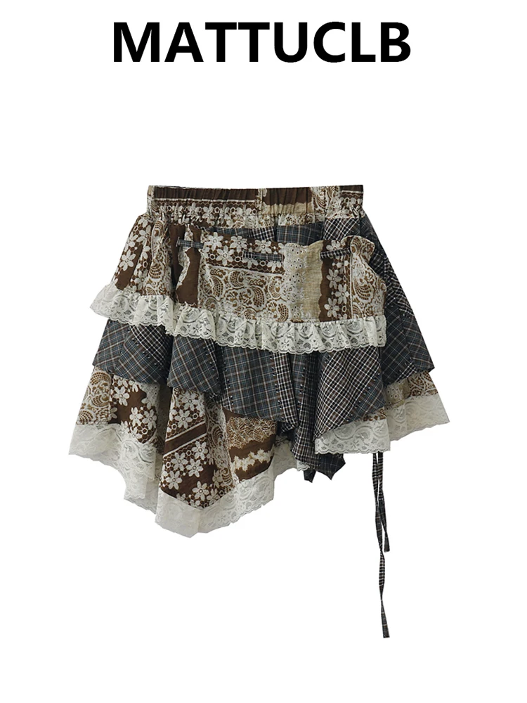Summer Women Korean Fashion Mini Skirt Harajuku Japanese Patchwork Irregular Skirt A-line Cottage Core Gyaru Coquette Vintage
Summer Women Korean Fashion Mini Skirt Harajuku Japanese Patchwork Irregular Skirt A-line Cottage Core Gyaru Coquette Vintage