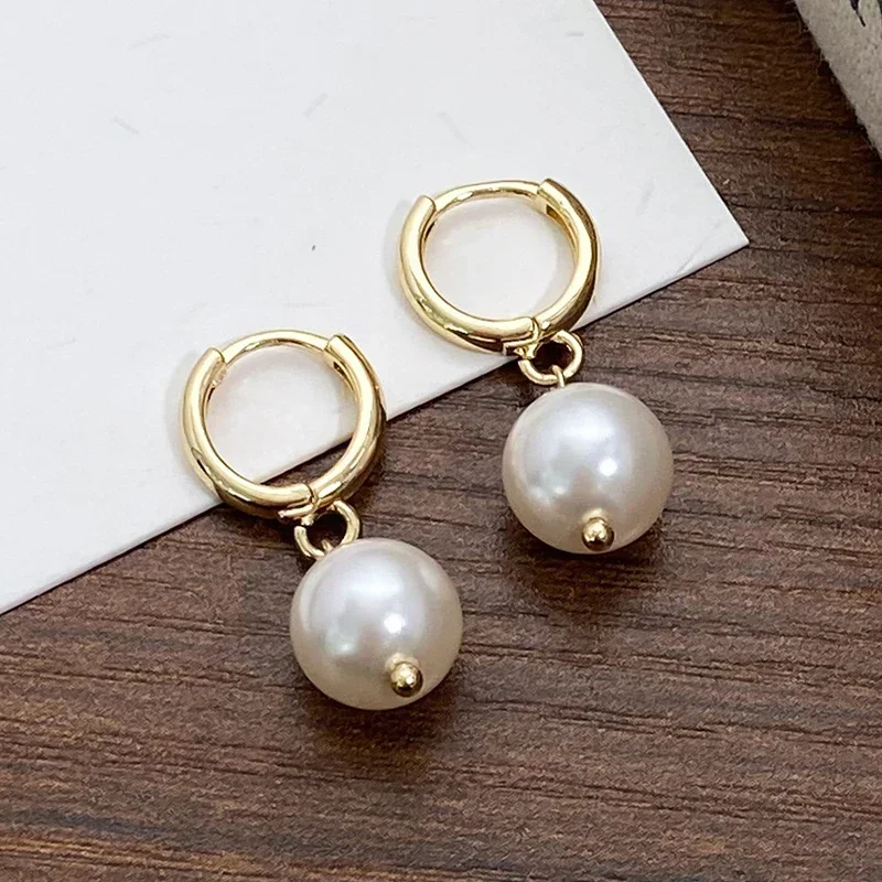 PONYKISS 925 Sterling Silver Round Pearl Bead Pendant Hoop Earring for Women Minimalist Vintage Fine Jewelry Geometric Accessory
PONYKISS 925 Sterling Silver Round Pearl Bead Pendant Hoop Earring for Women Minimalist Vintage Fine Jewelry Geometric Accessory