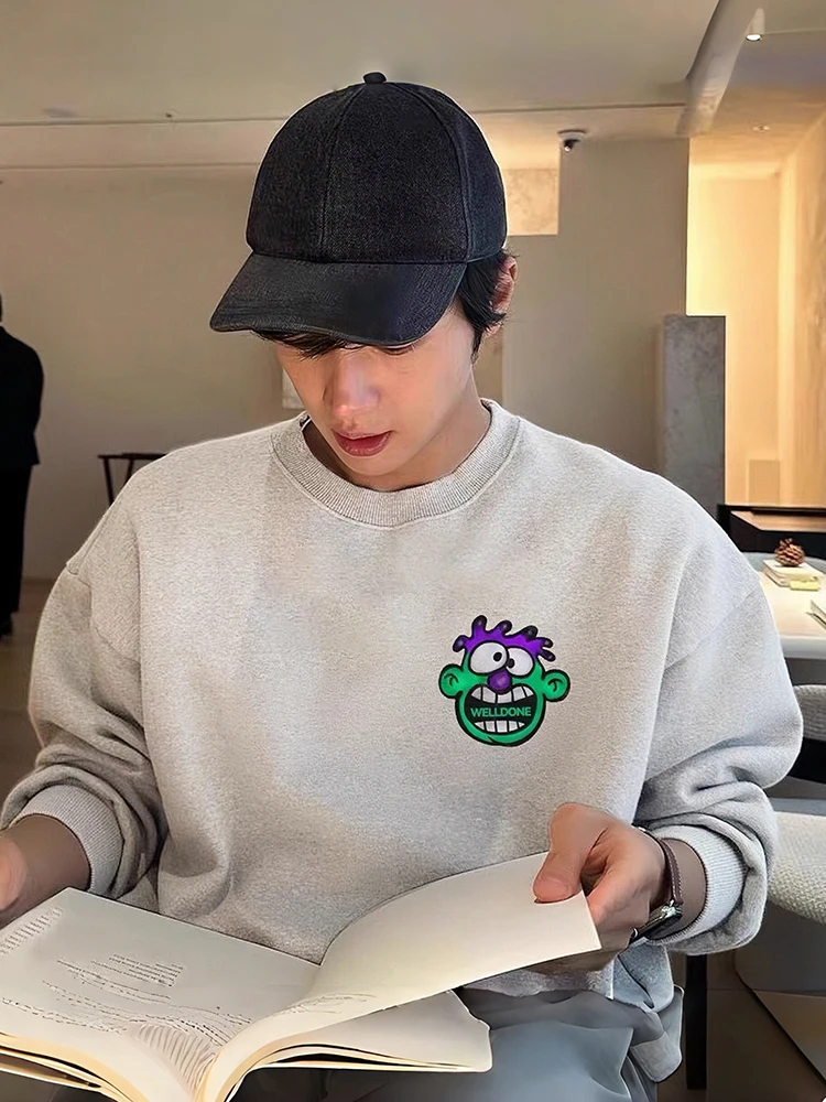 Loose Fit round Ne Fce Lined Sweatirt Street Sle Monster Print ex Autumn Winter Faion Casual Comfortable Cotto...
Loose Fit round Ne Fce Lined Sweatirt Street Sle Monster Print ex Autumn Winter Faion Casual Comfortable Cotto...