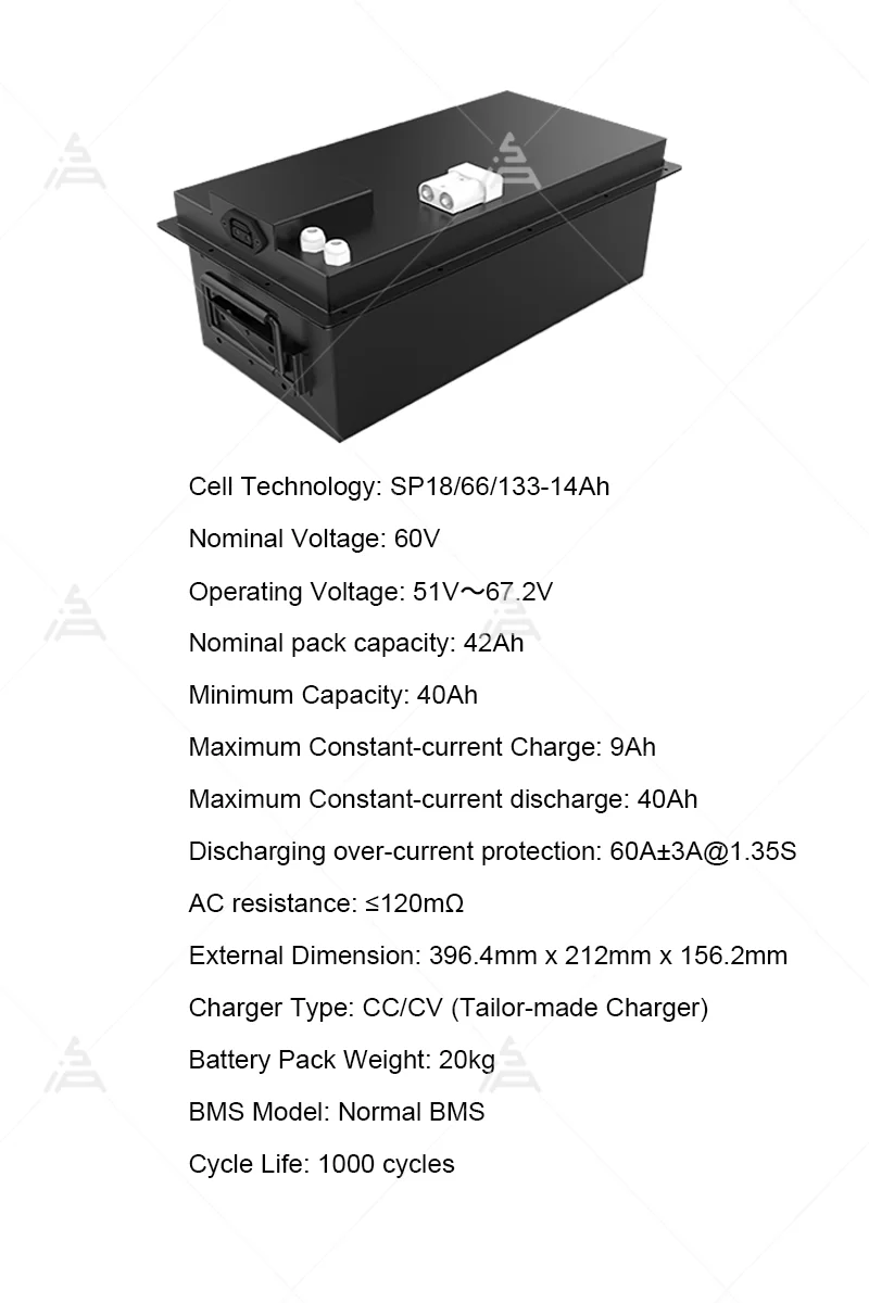 TLF SiECOSYS 60V 42h LFP Bttery Pck in Prllel for uto Rickshw Electric Conversion Kits
TLF SiECOSYS 60V 42h LFP Bttery Pck in Prllel for uto Rickshw Electric Conversion Kits