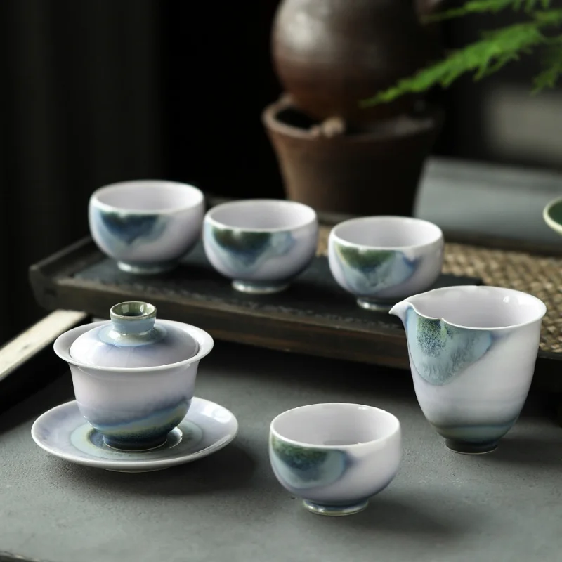 ★Mr. Qing Kung Fu Tea Set Light Luxury High-End Household Kung Fu Tea Art Tea Making Ceramic Tea Set Gift Box Heqing
★Mr. Qing Kung Fu Tea Set Light Luxury High-End Household Kung Fu Tea Art Tea Making Ceramic Tea Set Gift Box Heqing