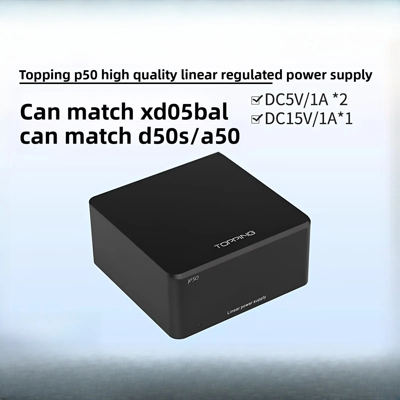 Низкошумный линейный регулируемый источник питания P50 подходит для xd05probal d50s dx3pro.
Низкошумный линейный регулируемый источник питания P50 подходит для xd05probal d50s dx3pro.