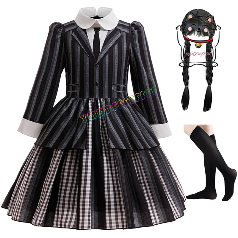 Girl Dress Up Black Wednesday Role Playing Costume Birthday Party Stage Performance Costume Halloween Carnival
Girl Dress Up Black Wednesday Role Playing Costume Birthday Party Stage Performance Costume Halloween Carnival