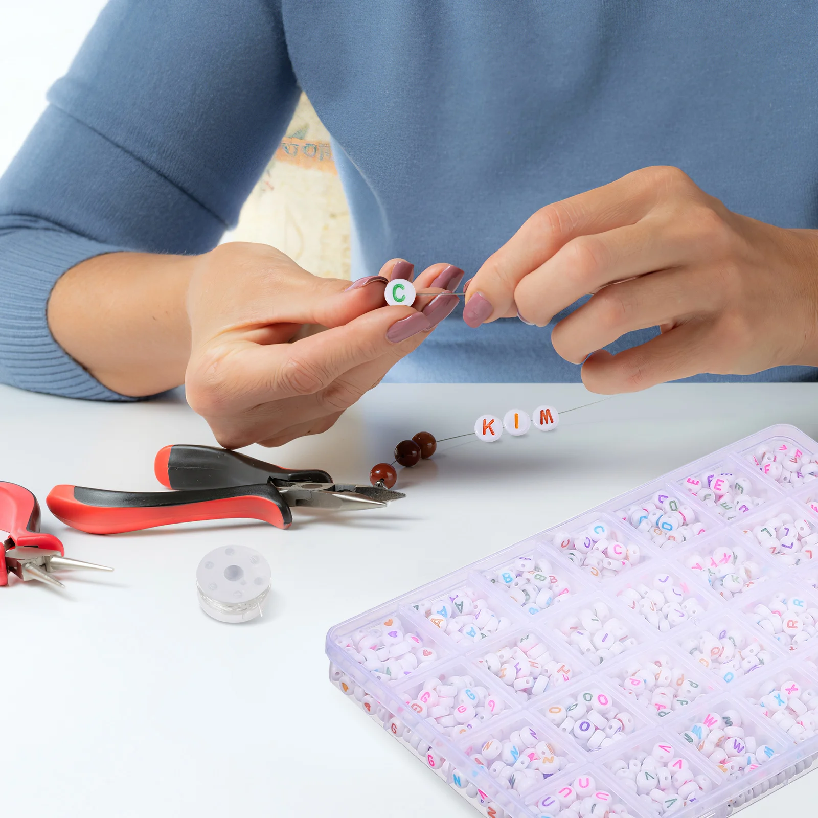 Бусины с буквами, комплект для изготовления ювелирных изделий, бусины с алфавитом для браслетов, креативные забавные принадлежности ручной работы, эластичная веревка в комплекте
Бусины с буквами, комплект для изготовления ювелирных изделий, бусины с алфавитом для браслетов, креативные забавные принадлежности ручной работы, эластичная веревка в комплекте