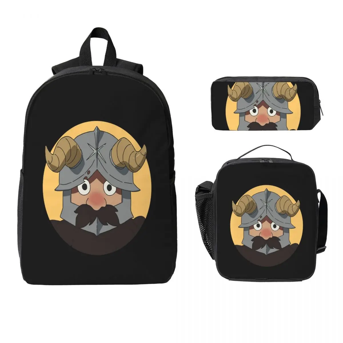 Dungeon Meshi Senshi Delicious In Dungeon Backpack Boy Girl BookBag School Bag Shoulder Bags 3ps Insulated Lunch Bag Pencil Case
Dungeon Meshi Senshi Delicious In Dungeon Backpack Boy Girl BookBag School Bag Shoulder Bags 3ps Insulated Lunch Bag Pencil Case