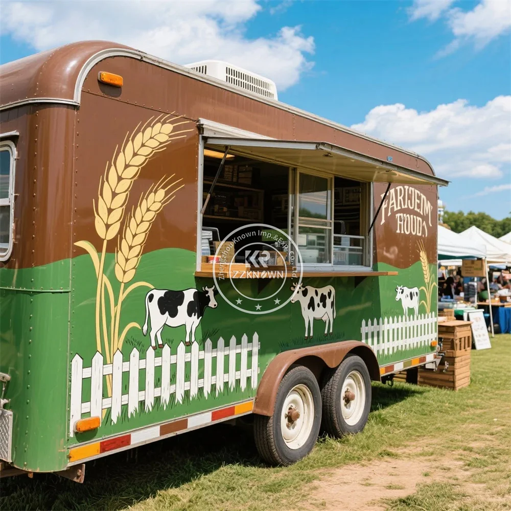 Customized Ice Cream Cart Food Truck Street Catering Trailer Full Equipped Concession Food Trailer With Full Kitchen
Customized Ice Cream Cart Food Truck Street Catering Trailer Full Equipped Concession Food Trailer With Full Kitchen