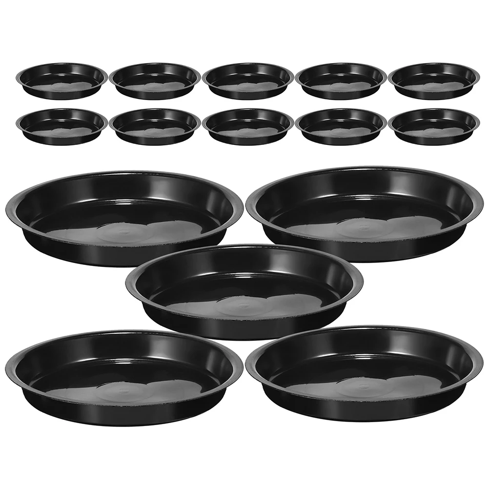 16 Pcs Black Round Thickened Plastic Plant Trays Flower Pot Saucers Water Drip Planter 180# PP Practical Indoors Outdoors
16 Pcs Black Round Thickened Plastic Plant Trays Flower Pot Saucers Water Drip Planter 180# PP Practical Indoors Outdoors