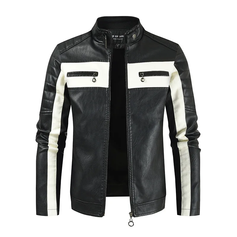Men Slim Motorcycle Leather Jackets Casual PU Leather Coats HIgh Quality Male Stand Collar Leather Jaquetas Jackets And Coats 5X
Men Slim Motorcycle Leather Jackets Casual PU Leather Coats HIgh Quality Male Stand Collar Leather Jaquetas Jackets And Coats 5X