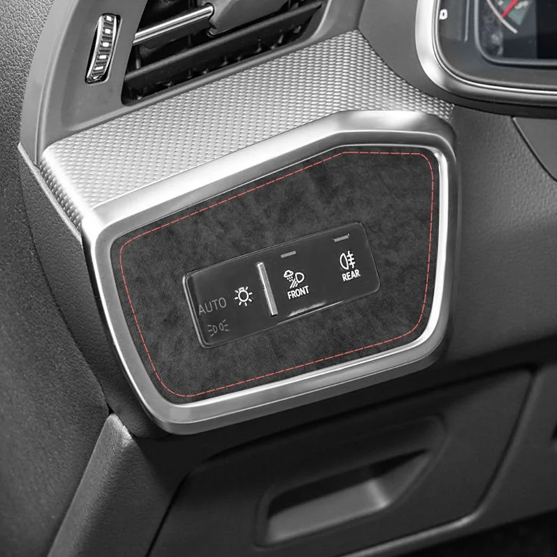 Для Audi A6 A6L A7 A7L (2019-24) декоративная крышка переключателя фар, рамка, наклейки из алькантары, аксессуары для салона автомобиля
Для Audi A6 A6L A7 A7L (2019-24) декоративная крышка переключателя фар, рамка, наклейки из алькантары, аксессуары для салона автомобиля