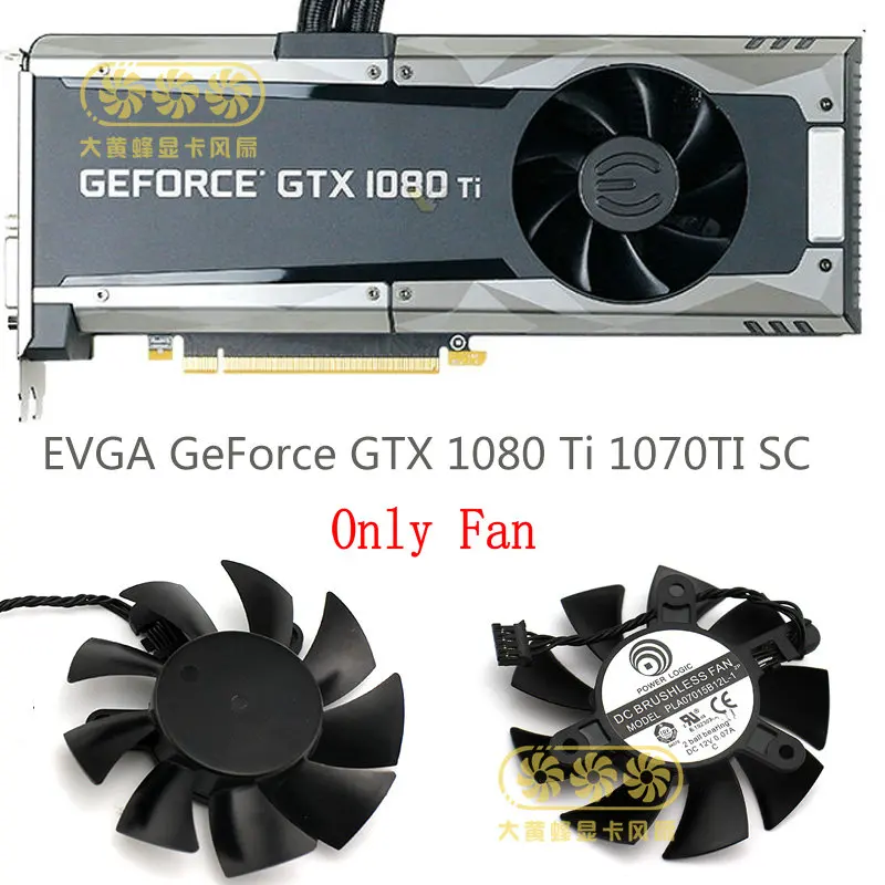 Вентилятор охлаждения видеокарты для EVGA GTX1080Ti GTX1070TI HYBRID PLA7015B12L-1 DC12V 0,07A
Вентилятор охлаждения видеокарты для EVGA GTX1080Ti GTX1070TI HYBRID PLA7015B12L-1 DC12V 0,07A