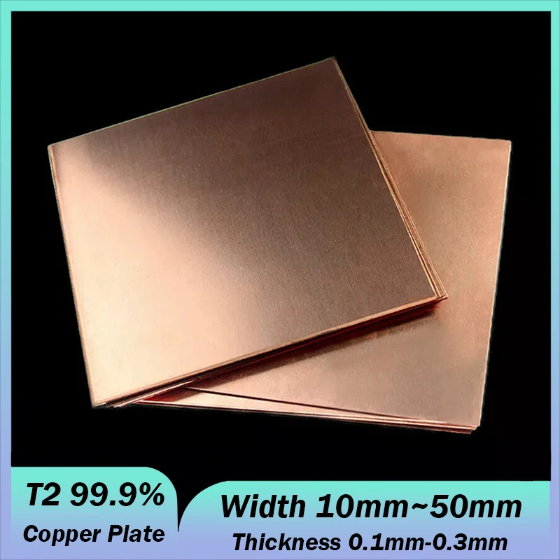 4Pcs T2 99.9% Copper Plate Min Size Width 10mm~50mm Frame Model Mould DIY Pure Cu Metal Sheet Thickness 0.1mm-0.3mm
4Pcs T2 99.9% Copper Plate Min Size Width 10mm~50mm Frame Model Mould DIY Pure Cu Metal Sheet Thickness 0.1mm-0.3mm