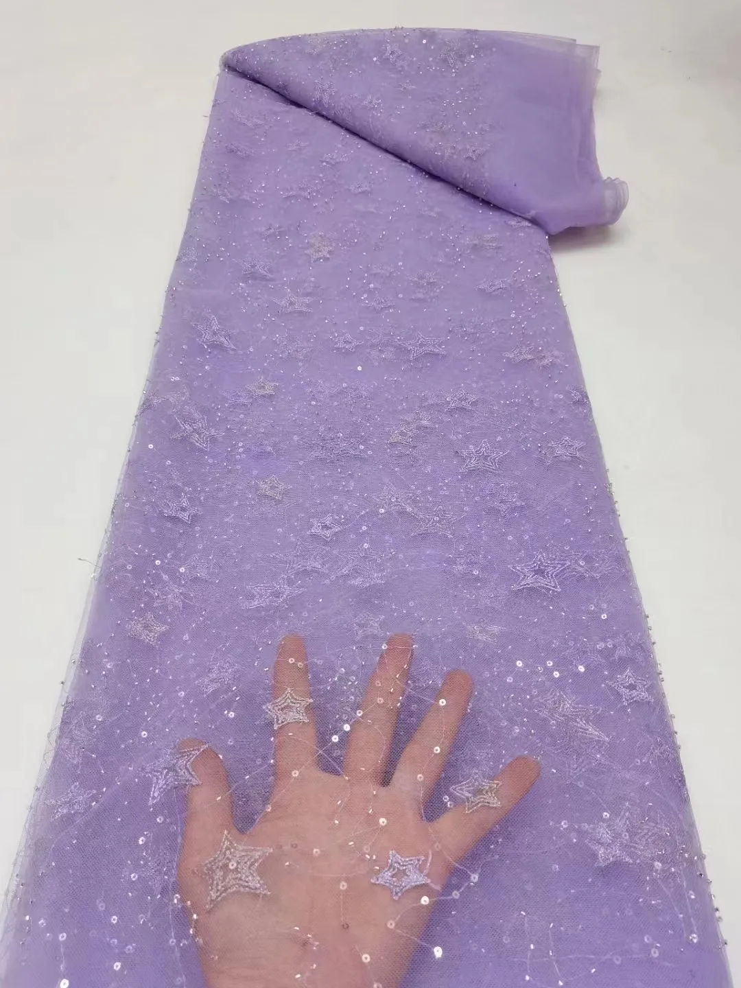 African Wedding Lace Fabric 2024 High Quality Embroidery French Tulle Lace Nigeria Lace Fabric With Sequins For Party Dresses
African Wedding Lace Fabric 2024 High Quality Embroidery French Tulle Lace Nigeria Lace Fabric With Sequins For Party Dresses