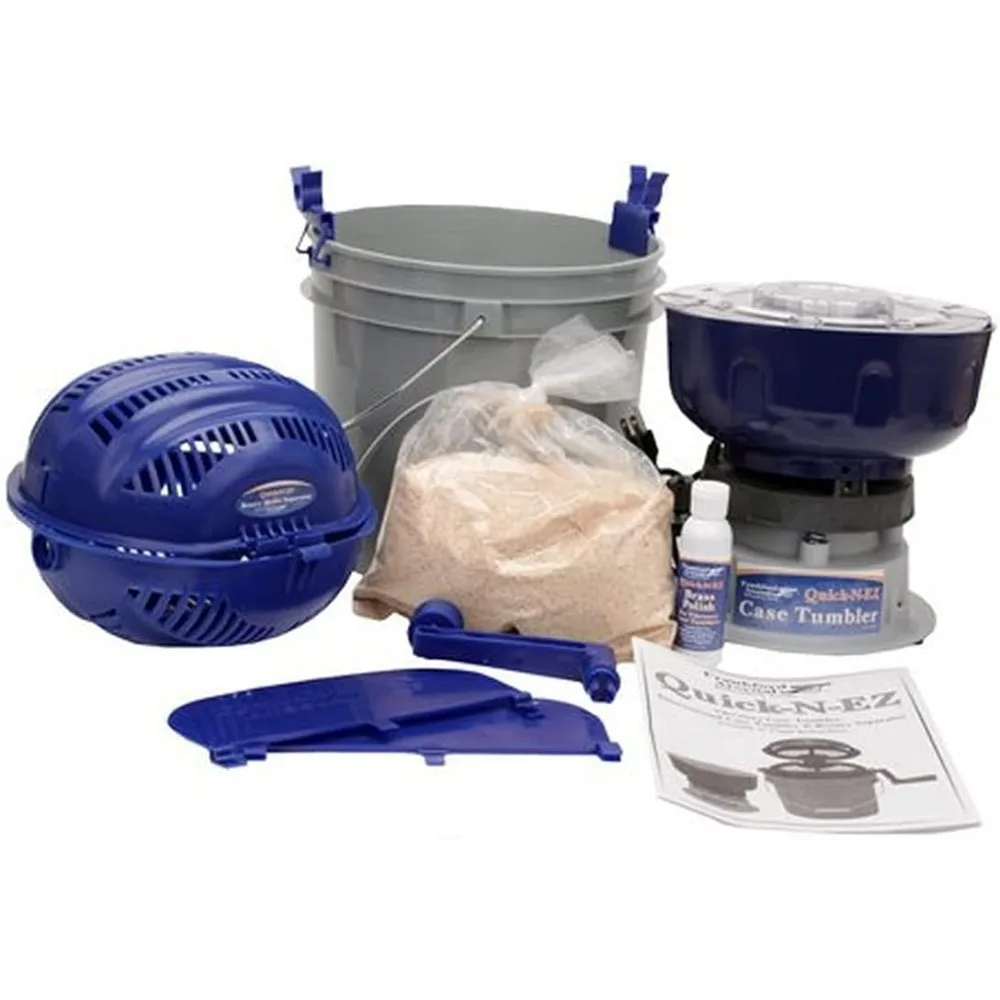 Quick-N-EZ 110V Case Tumbler Kit with Sifter for Brass Cartridge Cleaning and Polishing for Reloading
Quick-N-EZ 110V Case Tumbler Kit with Sifter for Brass Cartridge Cleaning and Polishing for Reloading