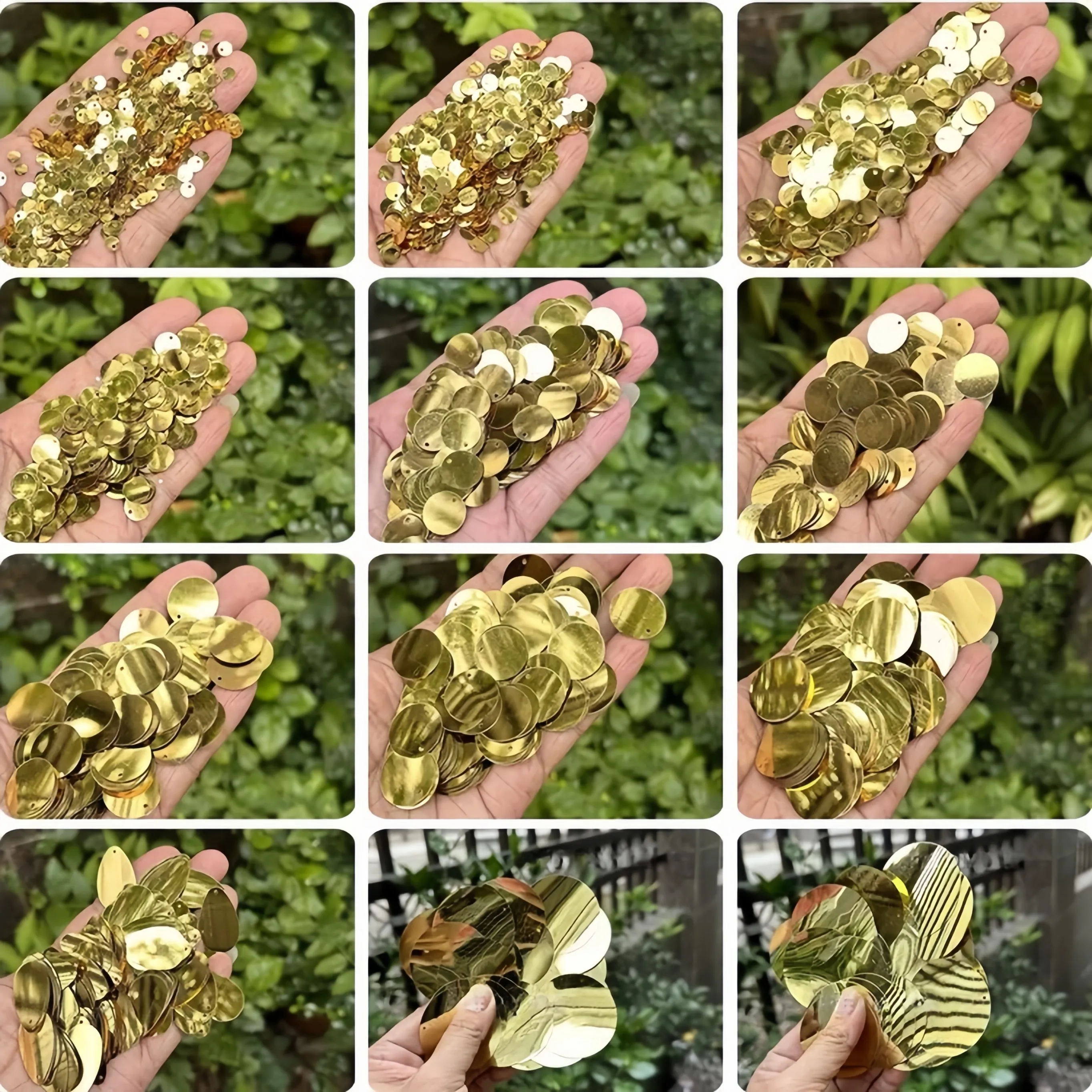 50 г круглых блесток 5-40 мм | Блестки золотого цвета с отверстием для сумки «сделай сам», плетение и украшения костюма, свободные блестки
50 г круглых блесток 5-40 мм | Блестки золотого цвета с отверстием для сумки «сделай сам», плетение и украшения костюма, свободные блестки