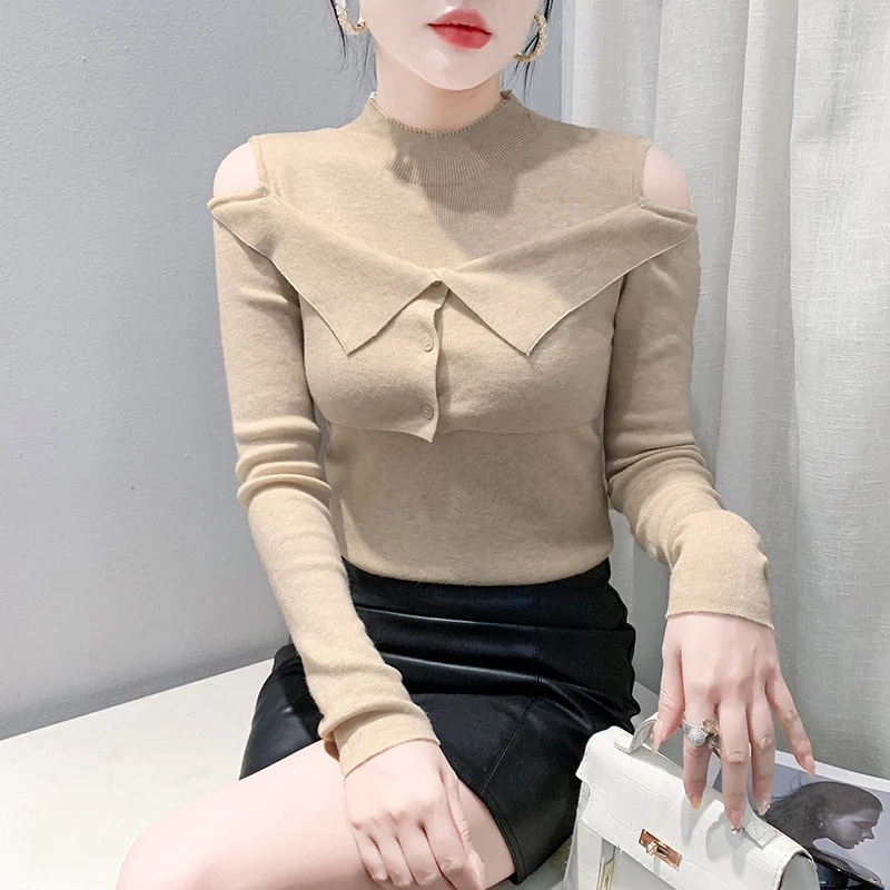 2025,New,European,Clothes,Fall,Winter,Knitted,Sweater,Women,Fashion,Sexy,Off Shoulder,Patchwork,Button,Long Sleeve,Tops,41217
2025,New,European,Clothes,Fall,Winter,Knitted,Sweater,Women,Fashion,Sexy,Off Shoulder,Patchwork,Button,Long Sleeve,Tops,41217