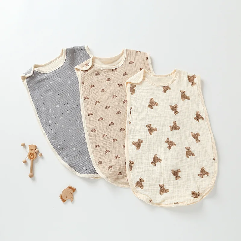 Cartoon Animal Cotton Baby Sleeping Bag Sleeveless Vest Newborn Child Anti-kick Quilt Summer Thin Double-layer Cotton Yarn
Cartoon Animal Cotton Baby Sleeping Bag Sleeveless Vest Newborn Child Anti-kick Quilt Summer Thin Double-layer Cotton Yarn